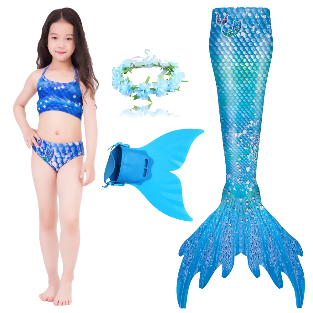 2021 Copii Fete înot Coada De Sirena Costum Copii Curcubeu Costume De Baie Fantasy Beach Bikini Fin Rochie De Printesa vanzare - Magazin < Mascacustil.ro
